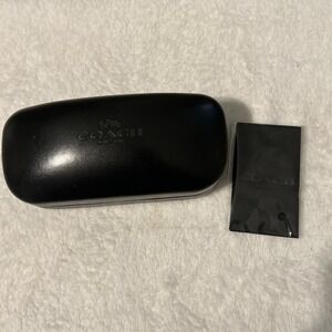 Coach clamshell eyeglass case with new cloth
